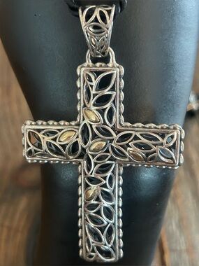 Angela by John Hardy 14kt & Sterling Cross